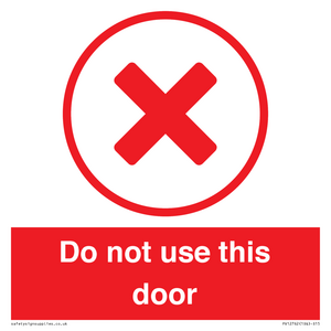 Do not use this door